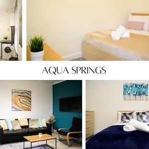 Aqua Springs, 2 Bedroom 1st Floor Apartment, Near Didsbury Manchester
